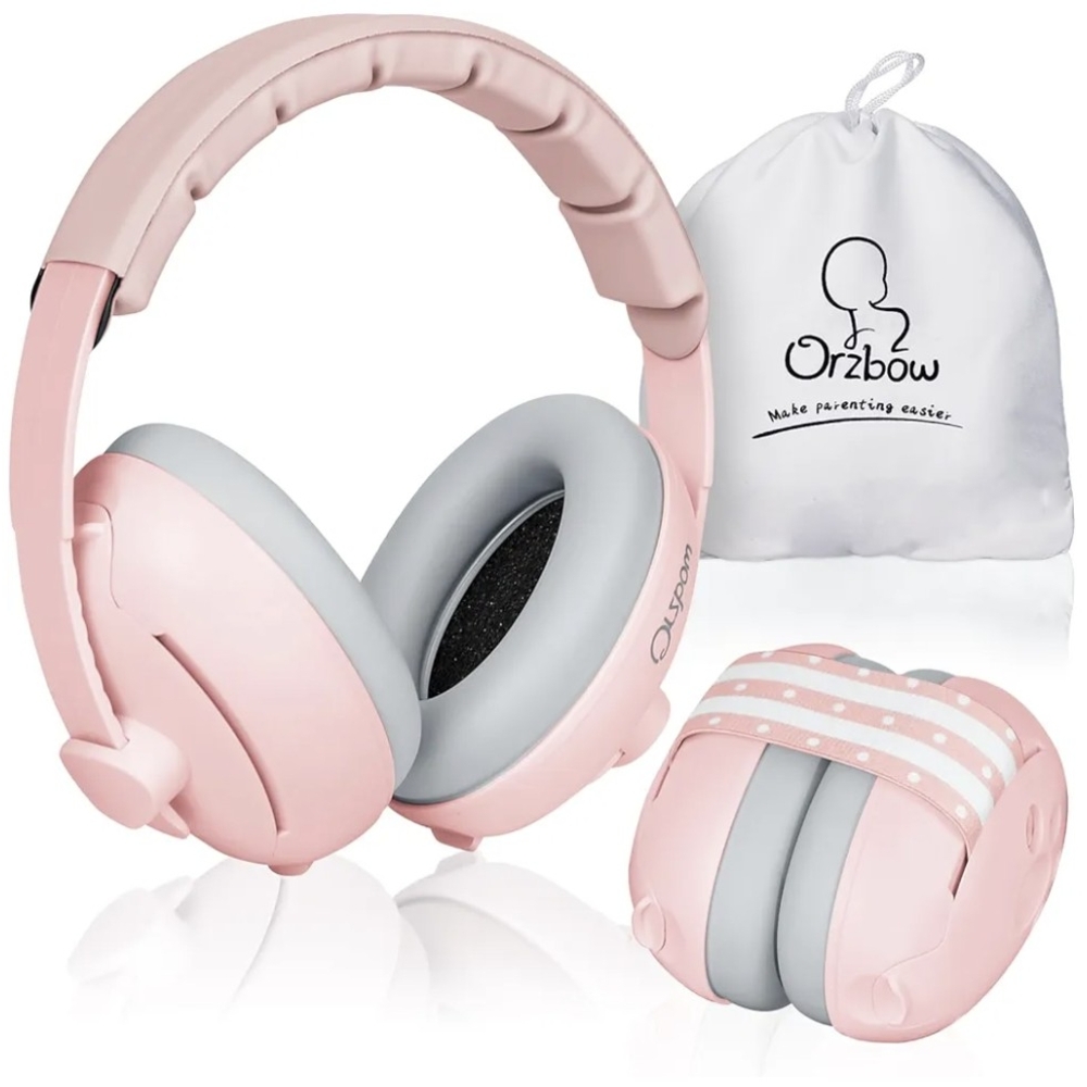 Pink Baby Ear Muffs Noise Protection Headphones